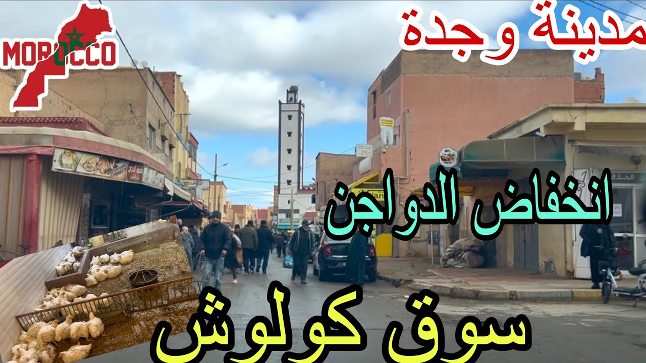 وجدة2026\01\24انخفاض الدواجن وارتفاع الخضر والفواكه واللحوم والسمك شبه منعدم🤯مباشرة من سوق كولوش 