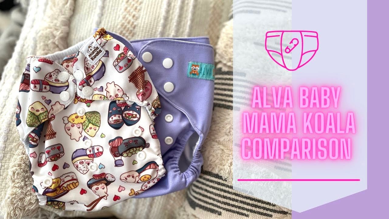 Alva baby and mama koala cloth diaper comparison.
