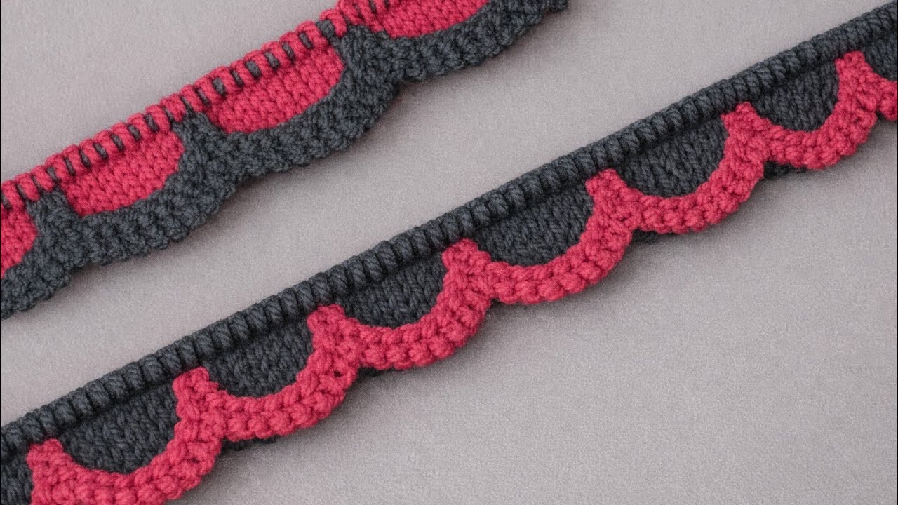 2 रंग का शानदार स्वेटर डिजाइन/Two Colour Sweater Design/Double Colour knitting/Do Rang ka design|