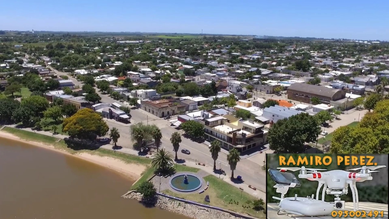 RAMBLA NUEVA PALMIRA DESDE DRON PHANTOM 3 STANDARD, COLONIA, URUGUAY.