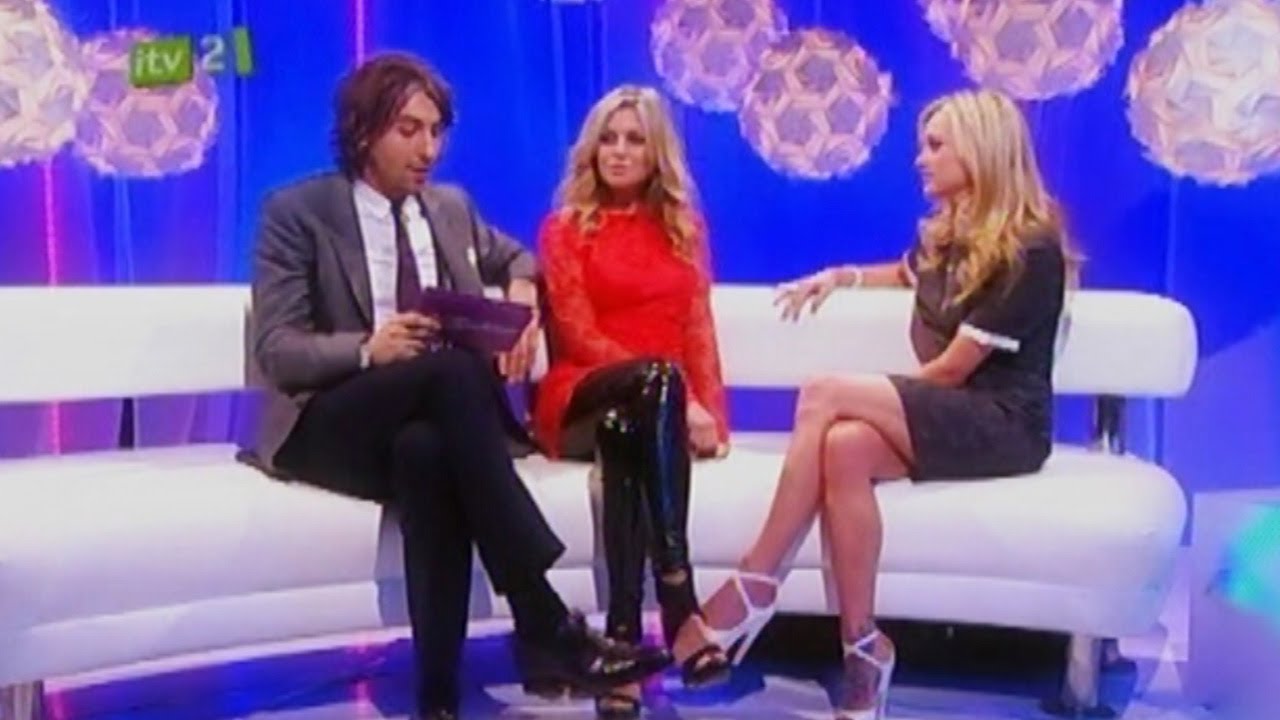 Abbey Clancy - 'The Fashion Show', PVC leggings