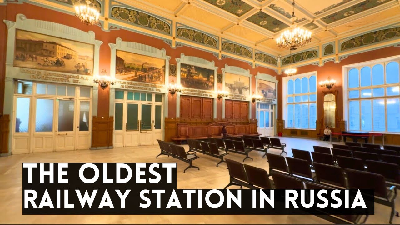 The OLDEST Railway Station in Russia. ST PETERSBURG-VITEBSKY (And Still Most Beautiful)