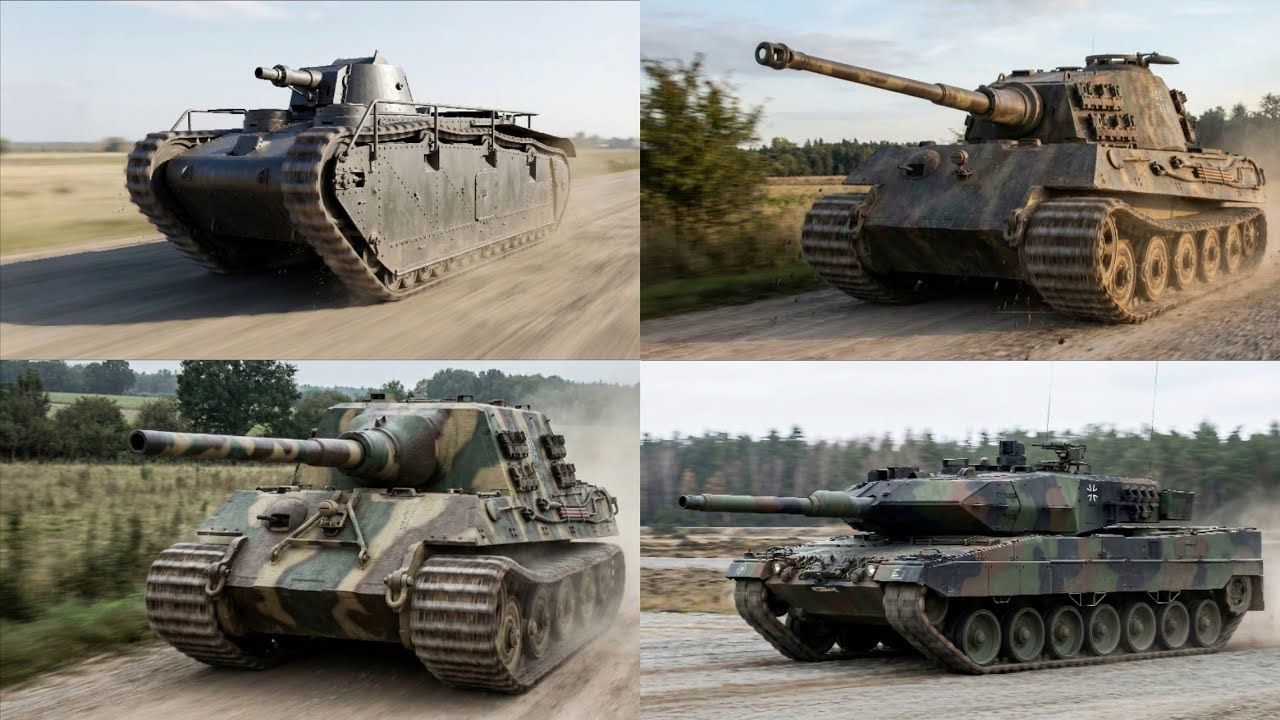 85 Years of German Tanks Evolution 🇩🇪 | Tiger, Panther, Leopard 