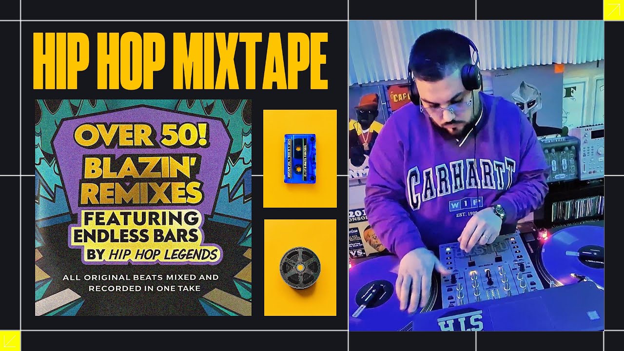 HIP HOP MIXTAPE by DJ STR - Over 50! BLAZIN' REMIXES mixed and recorded with my ORIGINAL BEATS