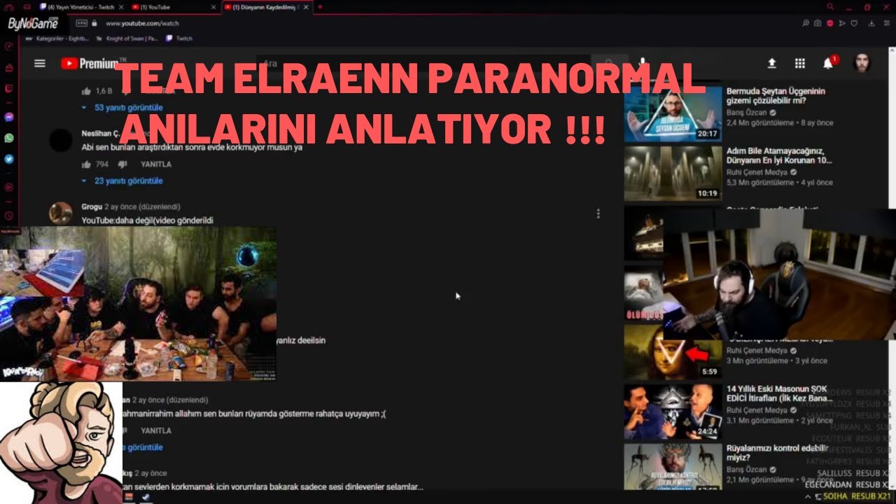 Elraenm, TeamElraenn ile Paranormal (SI&Ccedil;MA) Anılarını Anlatıyor!..