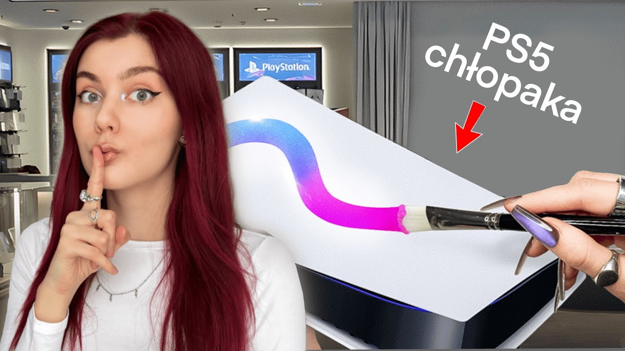 TAJNIE  kupiłam PS5 dla mojego chłopaka i pomalowałam go (SZOK!)