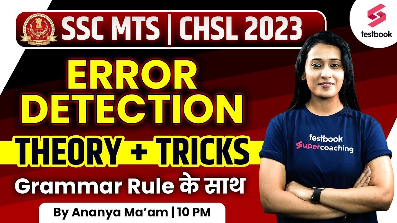 Error Detection (Theory +Tricks) |  Spotting Error For SSC | English Grammar With Ananya Ma'am