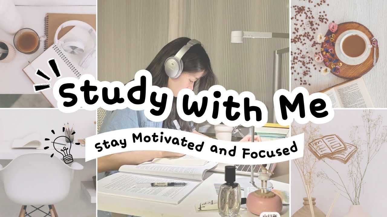 1-Hour Study with me 💗Pomodoro 25/5✨