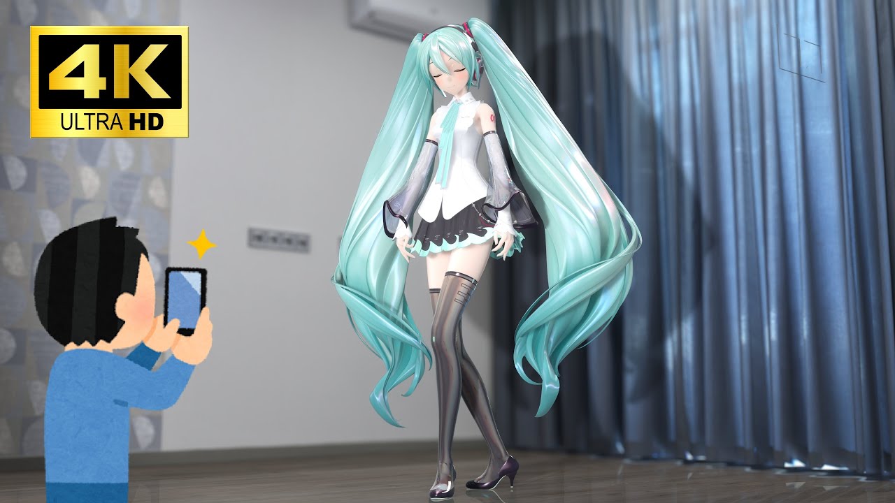 【MMD/4K60fps】(FULLver)縦画面でワールドイズマイン📱【YYB式初音ミクNT】HatsuneMiku World Is Mine
