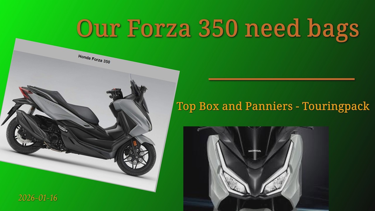 2026 01 16 Honda Forza 350 Get Panniers Topbox