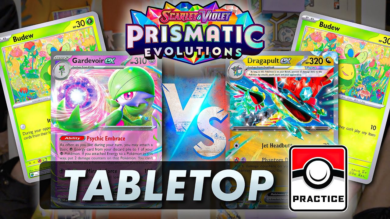 Budew/Gardevoir ex vs Budew/Dragapult ex【Prismatic Evolutions】Practice BO3  | Tabletop