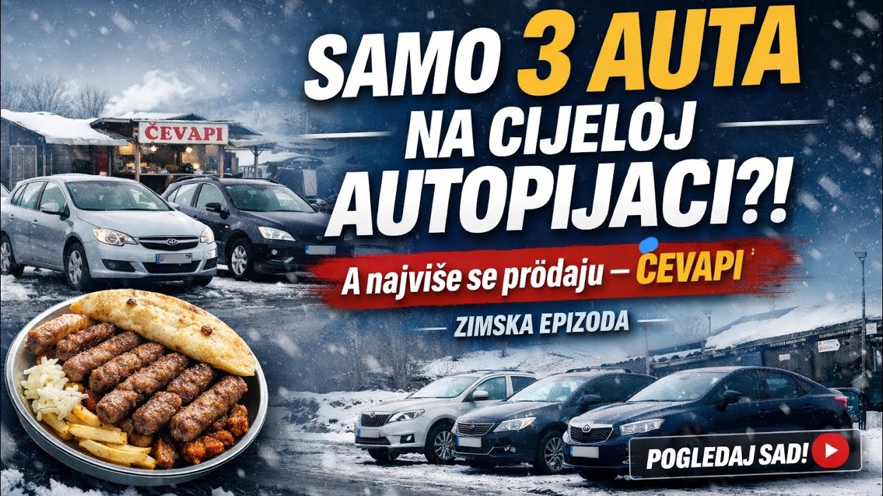 Autopijaca Vitez.  Sve oči&scaron;ćeno ali malo automobila