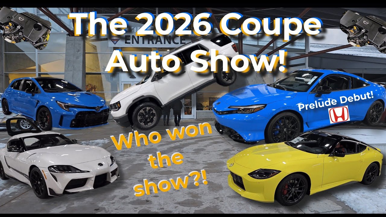 Auto Show 2026!  My FAVORITES!  Honda Prelude makes its DEBUT, and it's a STUNNER! #coupes !
