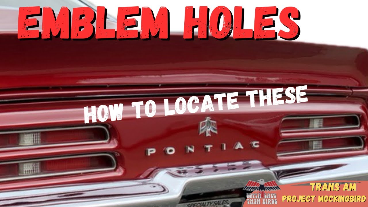 Best template for drilling badge holes on 1969 Firebird tail panel
