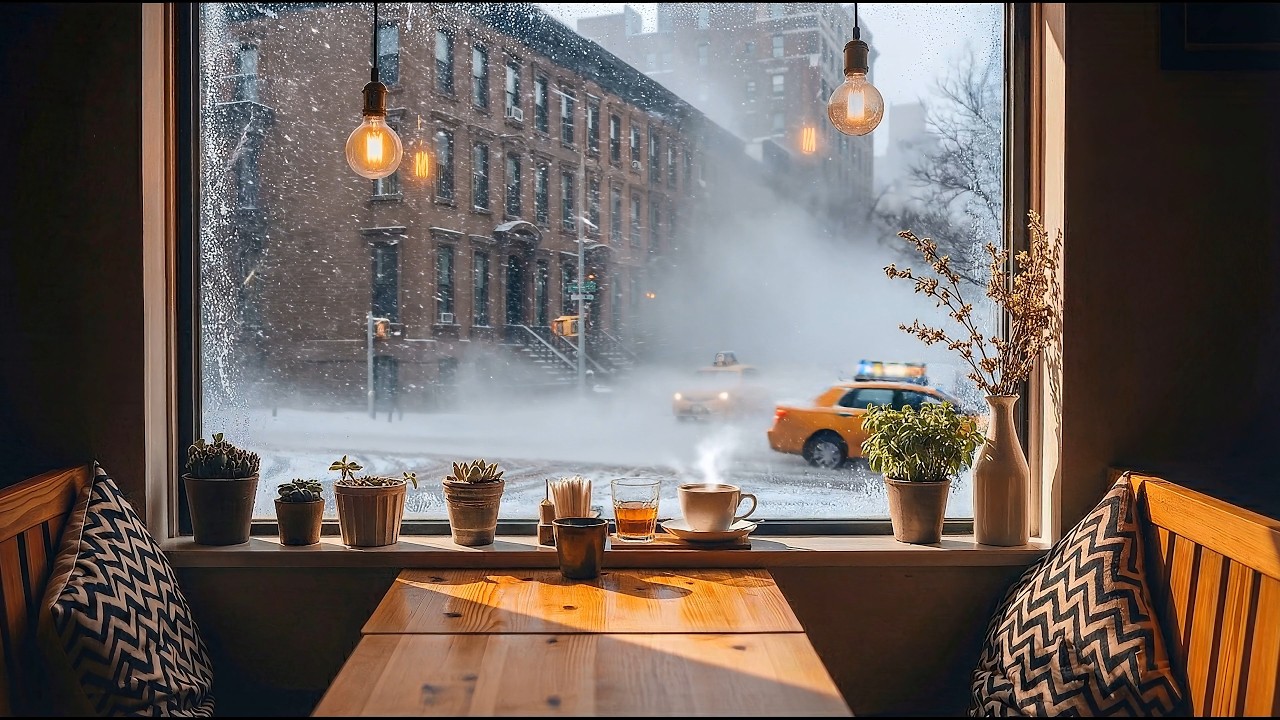 Calm Piano for the NYC Blizzard — No Drums, No Percussion, Just Stillness, Snow, Window Light
