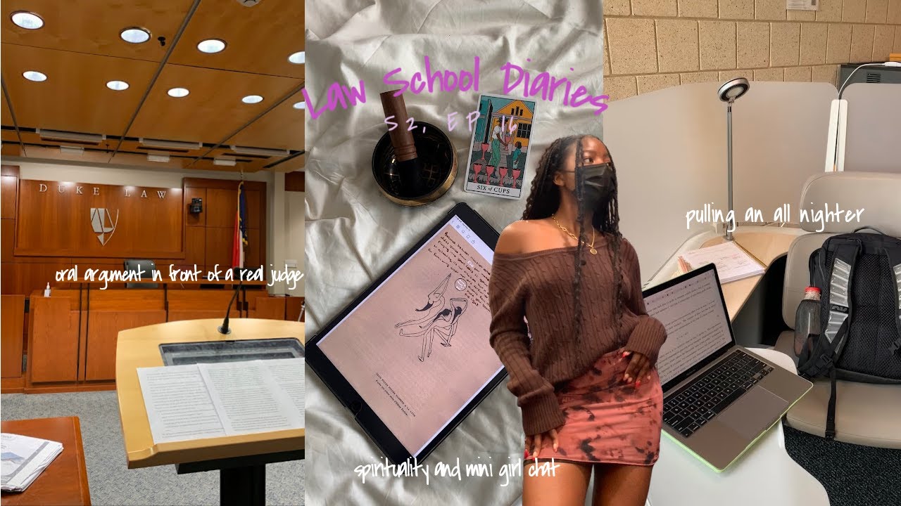 LAW SCHOOL DIARIES: midterm, oral argument, projection is real (mini girl chat) + all nighter