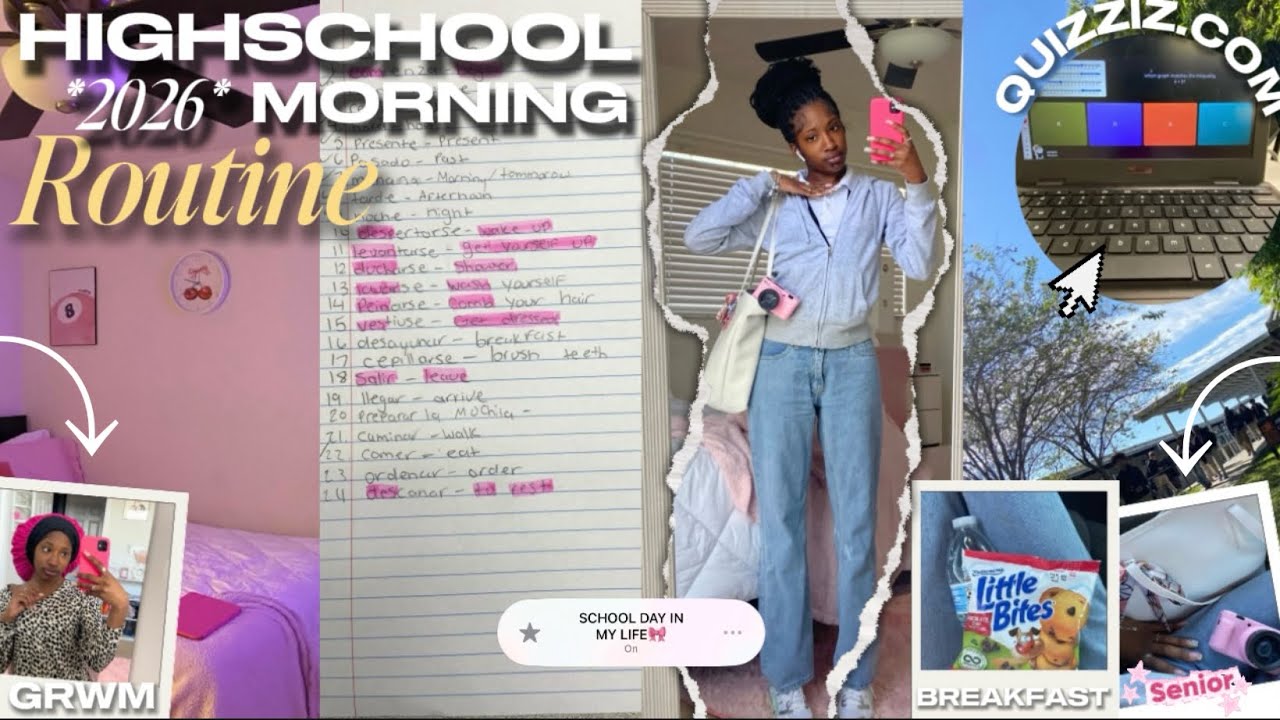 MY UPDATED 2026 *HIGH SCHOOL MORNING ROUTINE* | grwm, school vlog, friends chitchat + more 