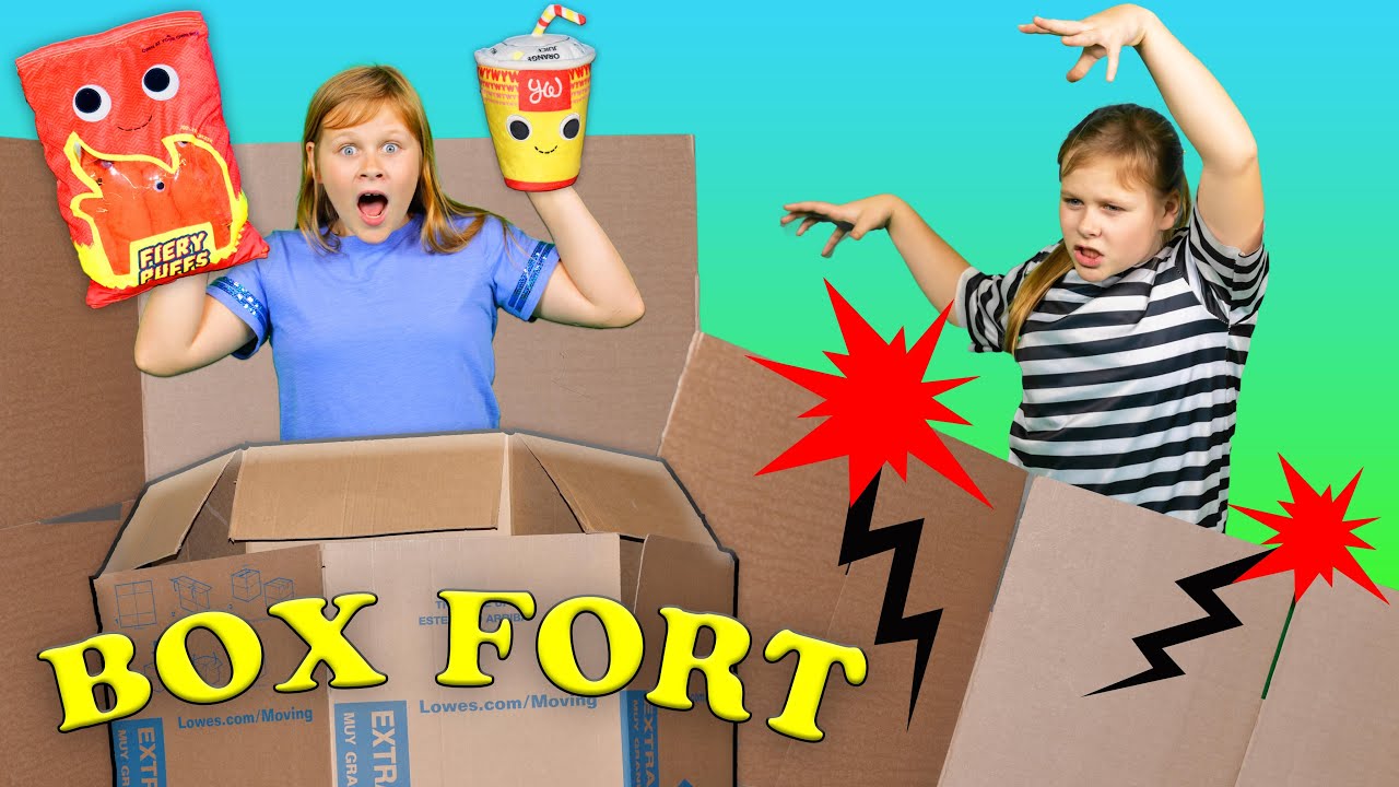 Evil Assistant tricks Paw Patrol and Frozen Olaf at the Box Fort