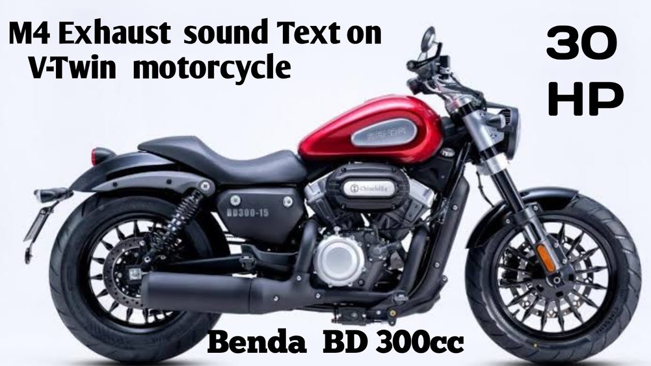 Overdrive BendaBD300 Testing an M4 exhaust on v-twin engine |best sounding bikes| BD300| Report 300|