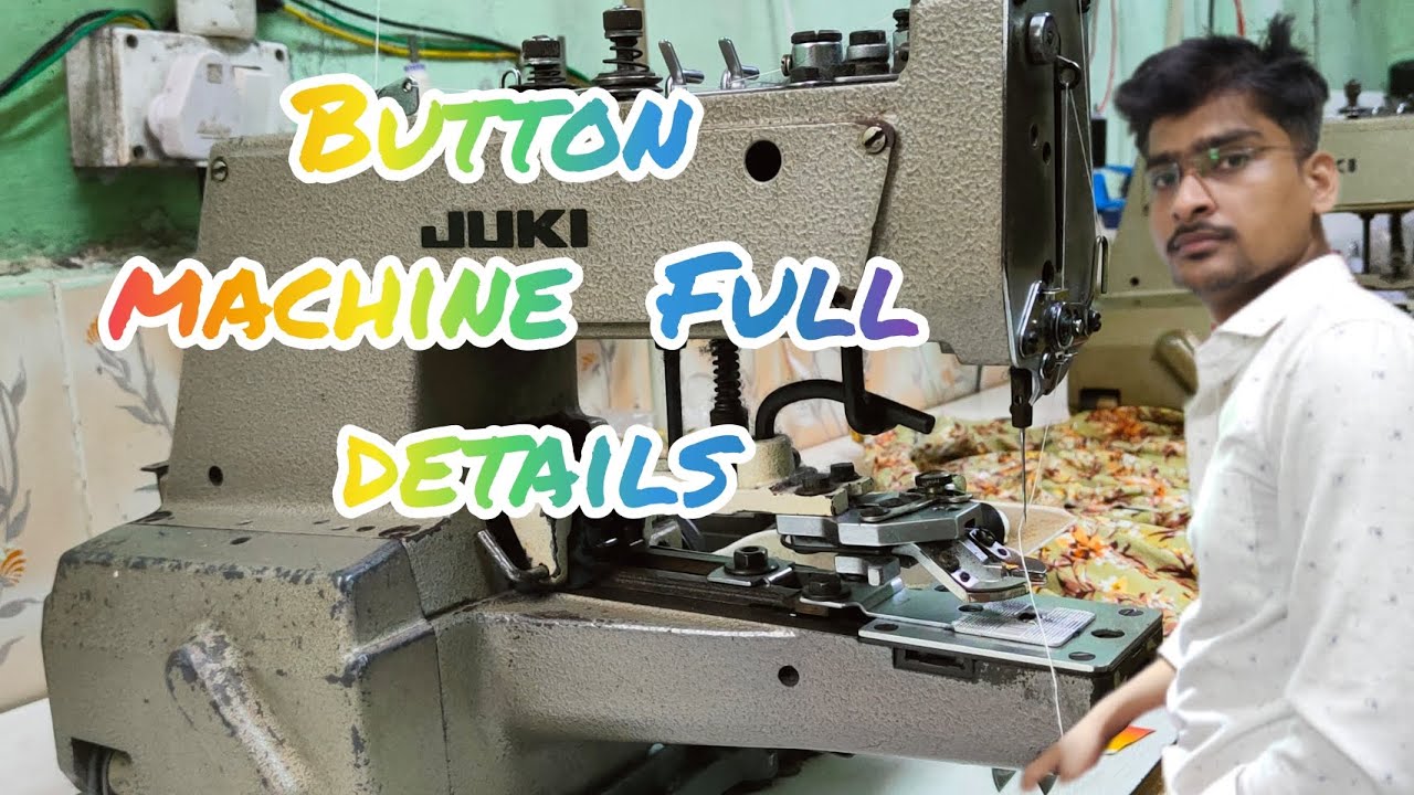 Button machine Full details ( batan )#setting# price juki swing machine