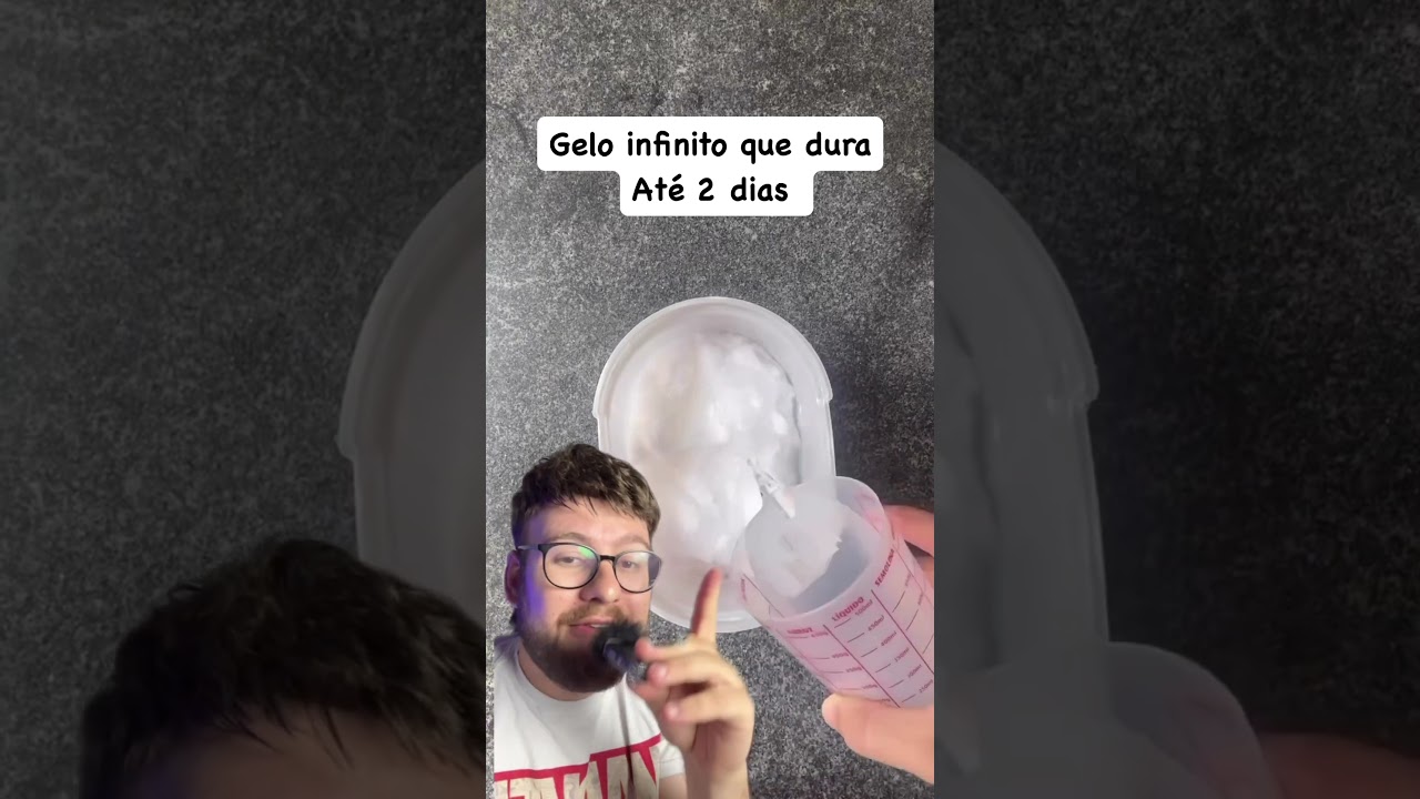 Como fazer gelo infinito que nunca descongela