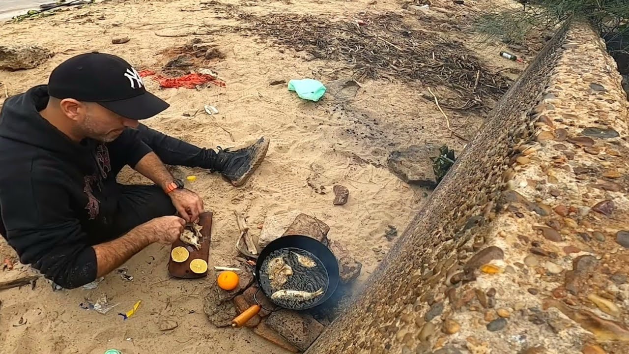 PESCA Y COCINA pescados fritos en el río. Pesca Urbana hoy