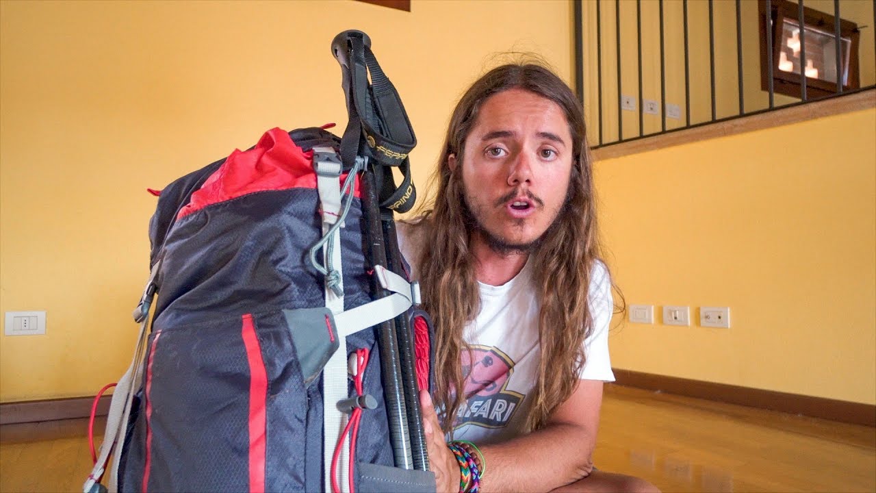 il mio zaino per il Cammino di Santiago