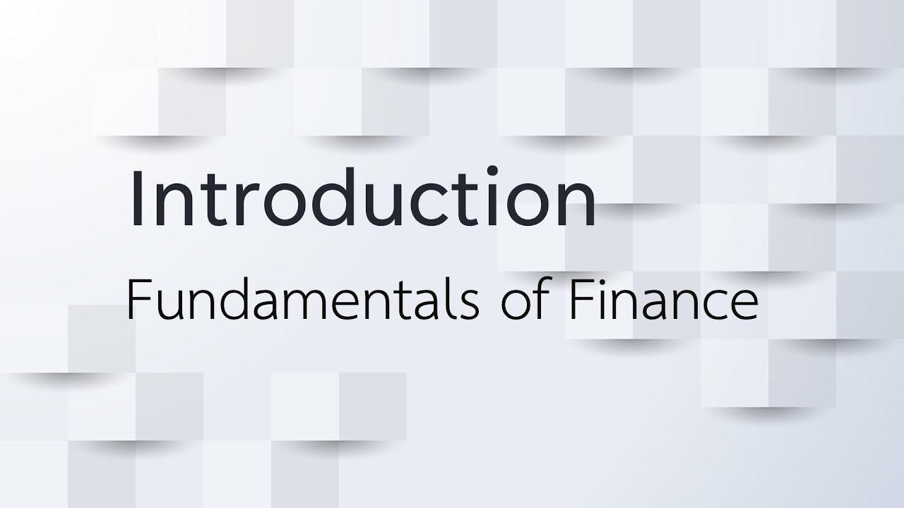 Intro to Fundamentals of Finance (FN 5521)