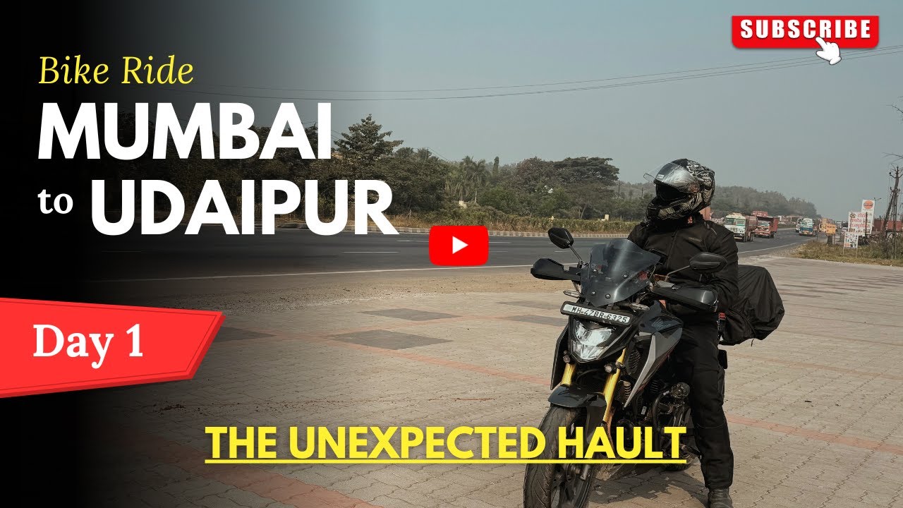 Mumbai to udaipur Bikeride with unexpected twist ! udaipur ! gkg95 !