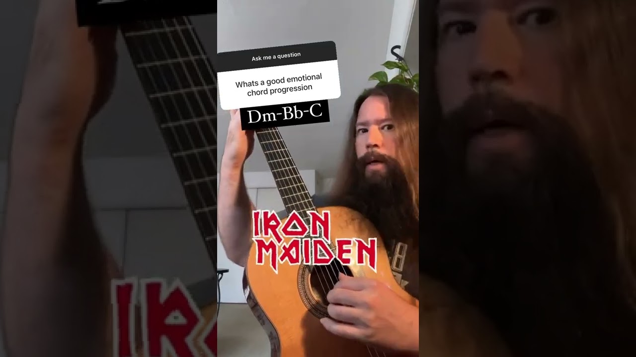 Самая ЭМОЦИОНАЛЬНАЯ 😭 последовательность аккордов Iron Maiden