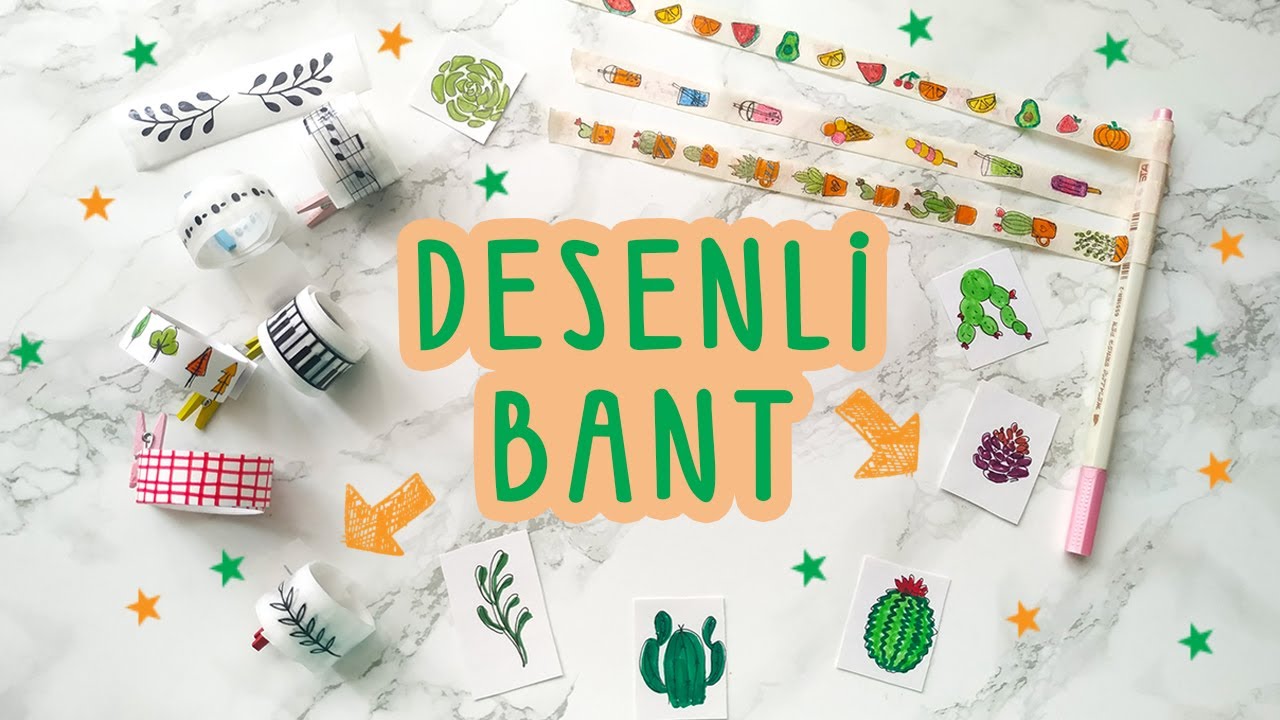 KENDİNYAP / Desenli Bant Yapımı / Make Your Own washi Tape