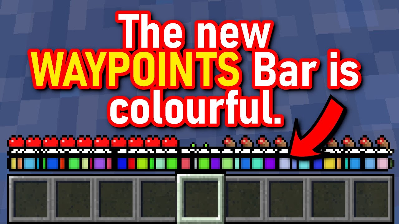 WE FINALLY GOT WAYPOINTS IN MINECRAFT.