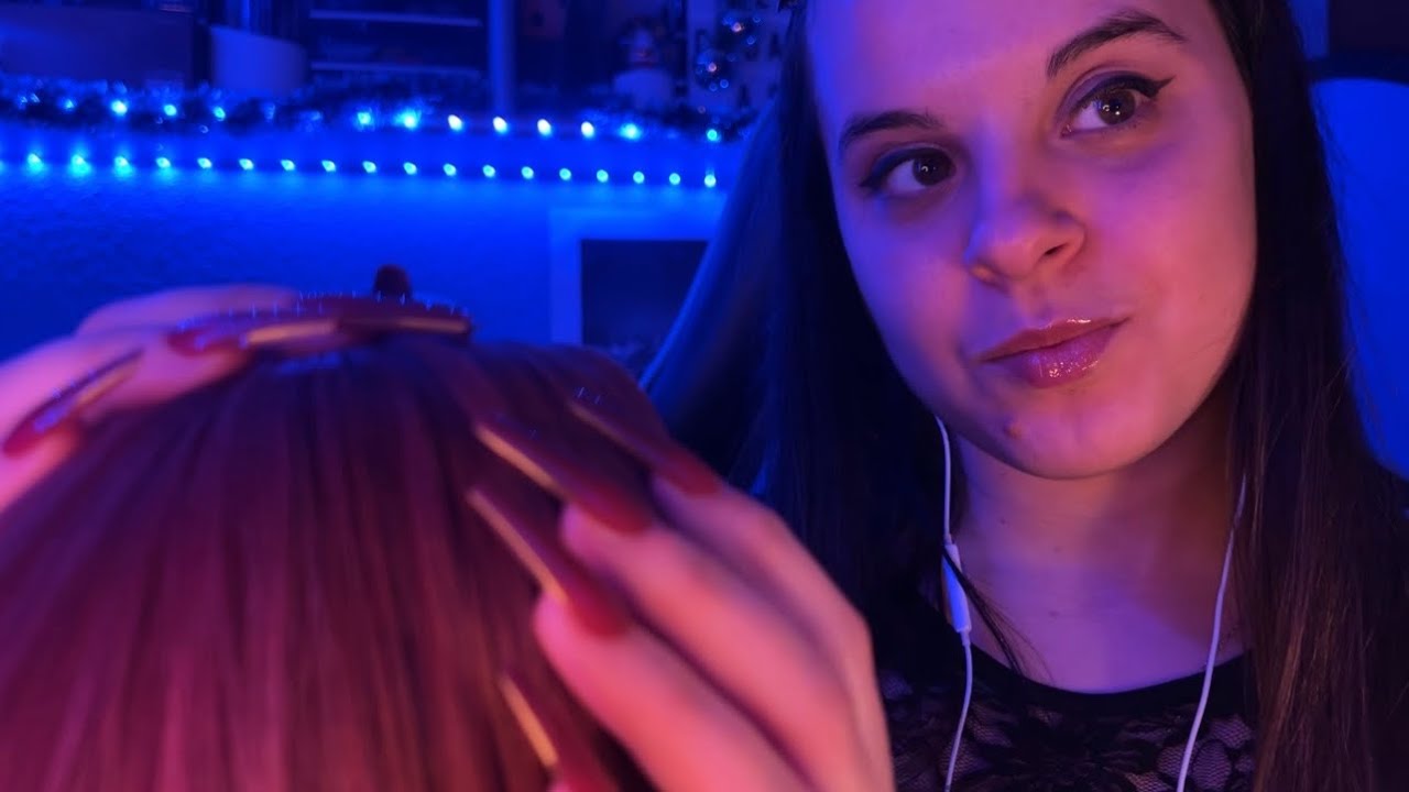 ASMR cepillo tu pelo con muchos peines y masajeo tu cabeza 💆🏻&zwj;♀️