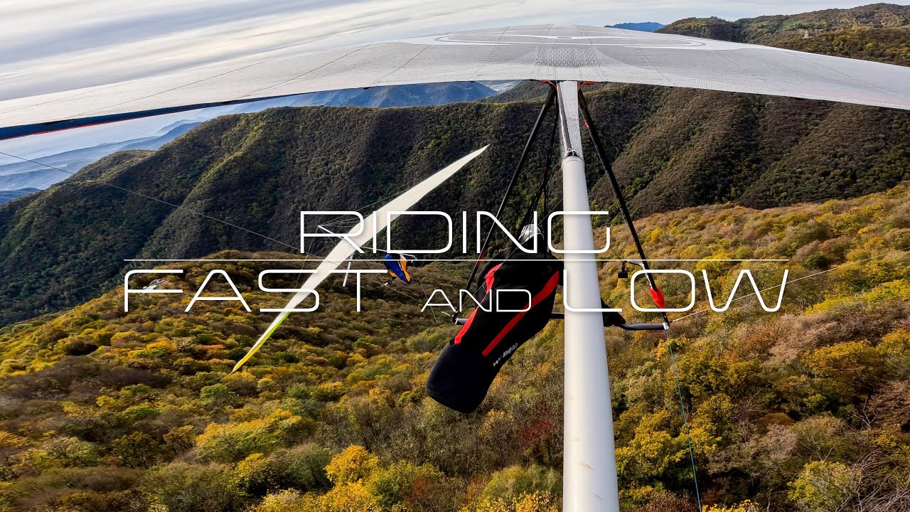[4K] Riding Fast and Low ( Hang gliding )