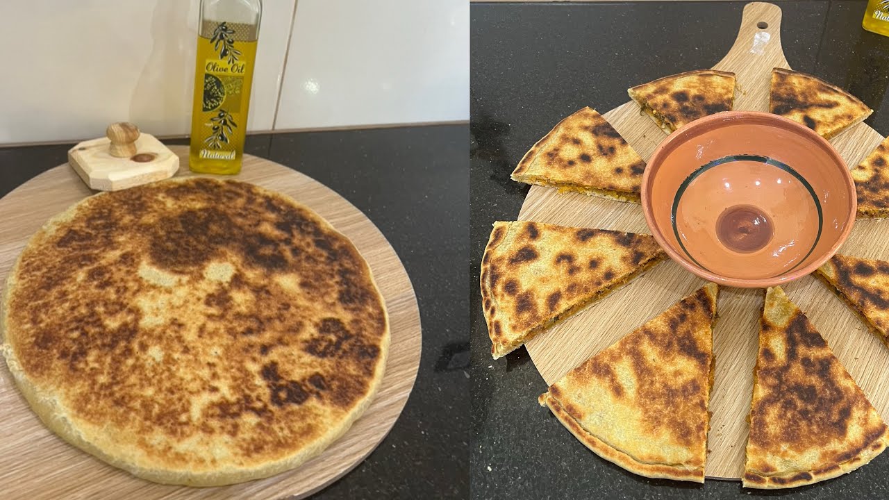 TAHBULT N LAXLI3 A MA FAÇONS (GALETTE FARCIE À LA VIANDE SÉCHÉE)