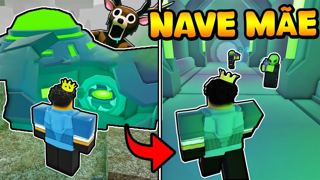 DESCOBRI O NOVO ITEM SECRETO | ENTREI NA NAVE MÃE E DESTRUI NO 99 NOITES NA FLORESTA!!!