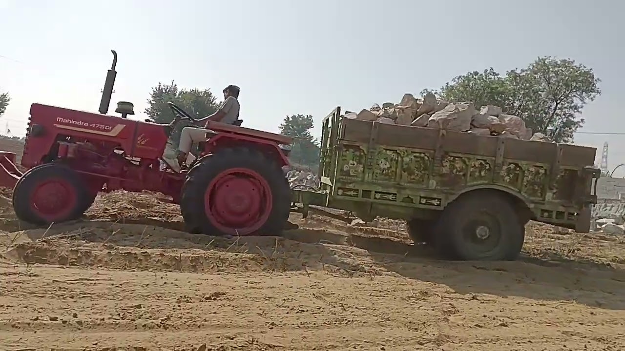 Mahindra 475 di power mahindra tractor power when loding mahindra 475