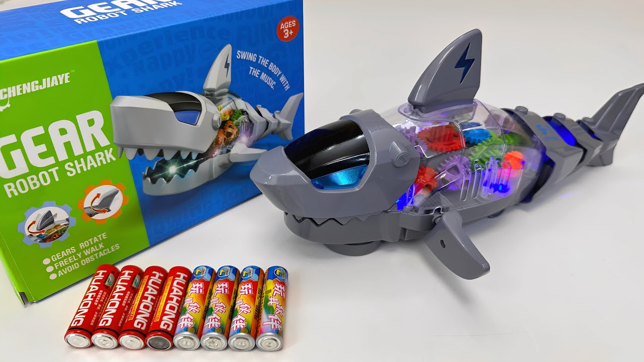Unboxing Electric Gear Shark｜Military Transport Aircraft,Remote Control Police Car,Fire Truck
