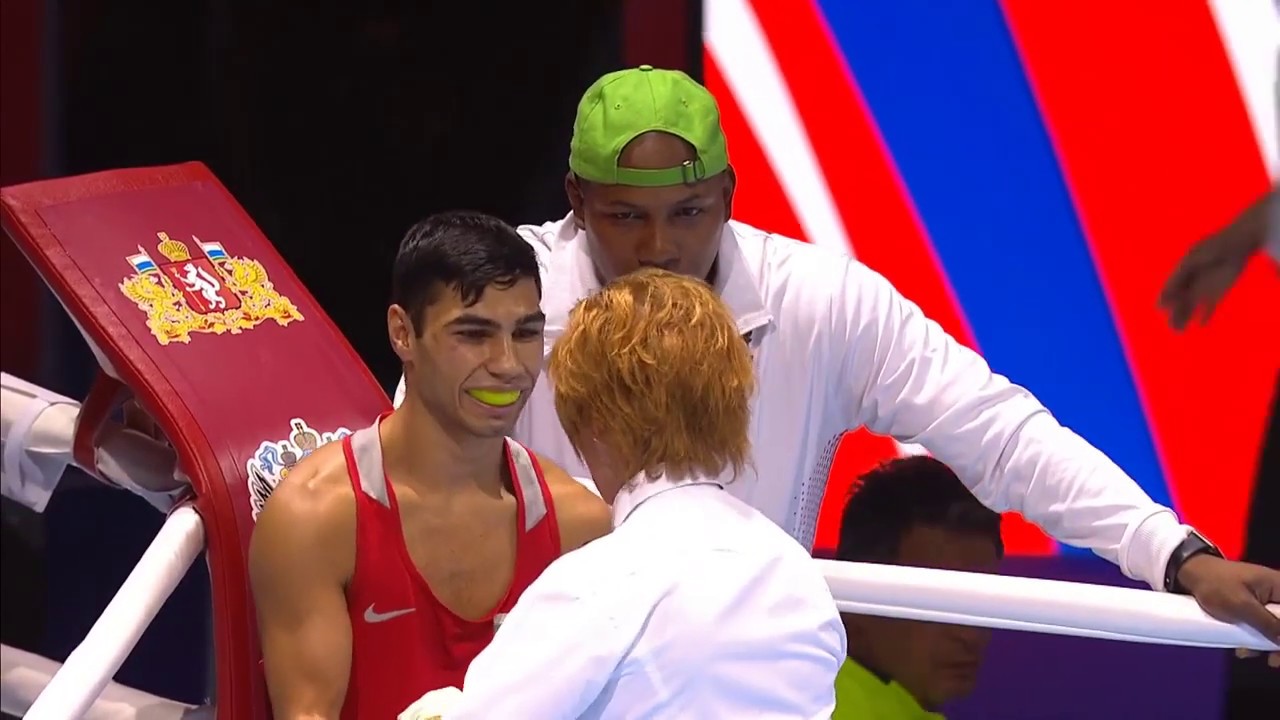 Daniel Asenov BUL vs UZB AIBA Men's World Boxing Championships 2019 Ekaterinburg - Quarter finals