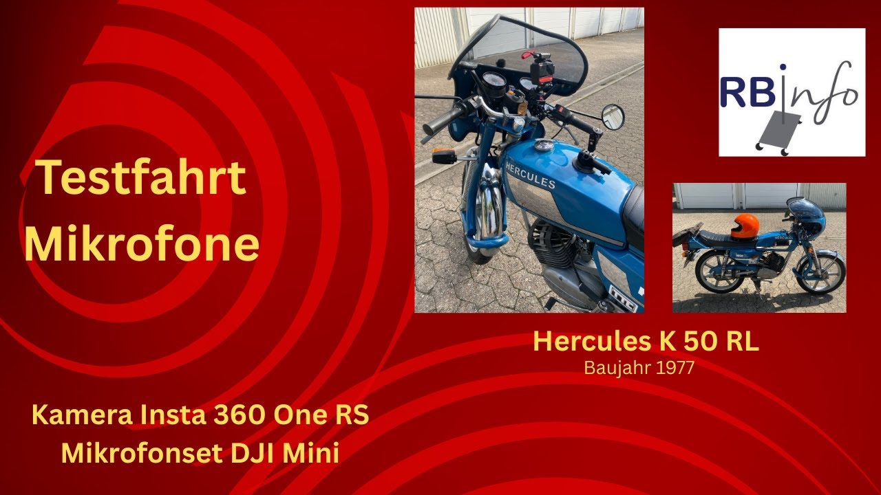 Hercules K 50 RL Mikrofontestfahrt