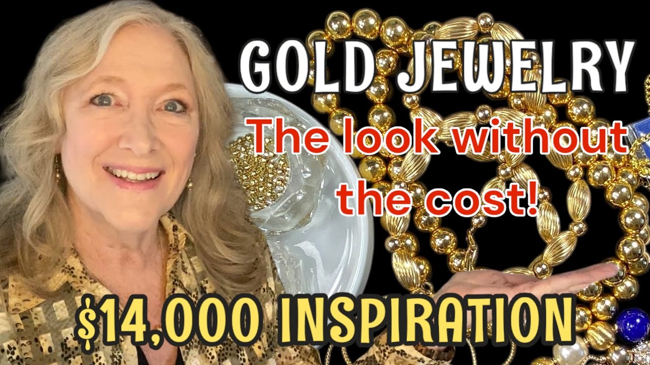 Make UPCYCLED Gold Inspired JEWELRY ❤️ Jewelry Making DIY Necklace Earrings