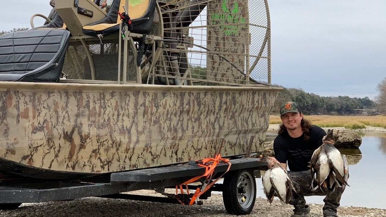 Duck Hunting Out of The AIRBOAT!!! My Trailer is RUINED!!!