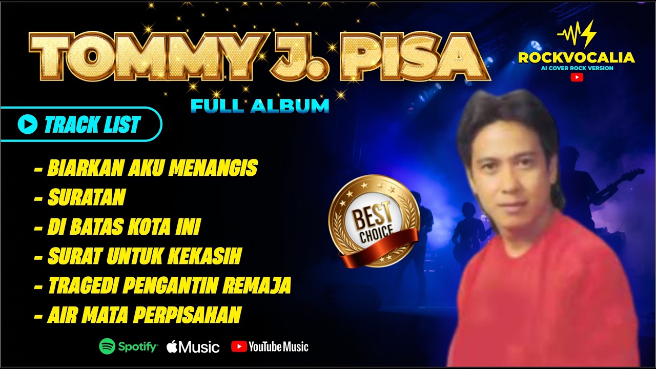 Kompilasi Lagu Terbaik Tommy J Pisa Full Album | AI Cover Rock Version by RockVocalia