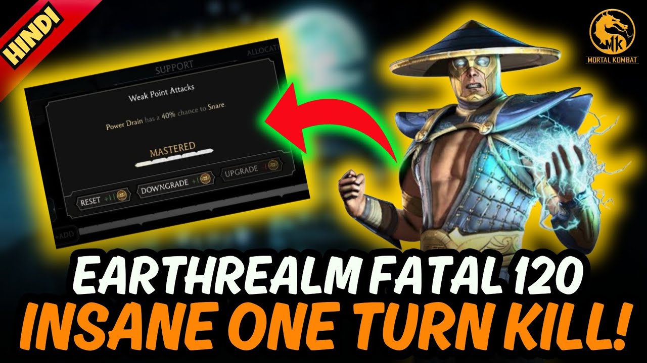 INSANE One Turn Kill | Fatal Tower 120 Earthrealm | Mk Mobile 2025