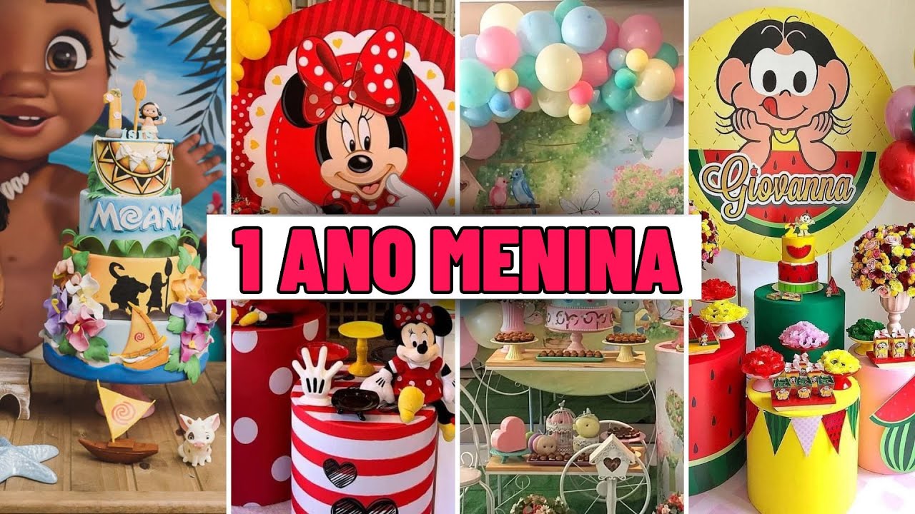 20 IDEIAS DE DECORAÇÃO FESTA DE 1 ANO MENINA