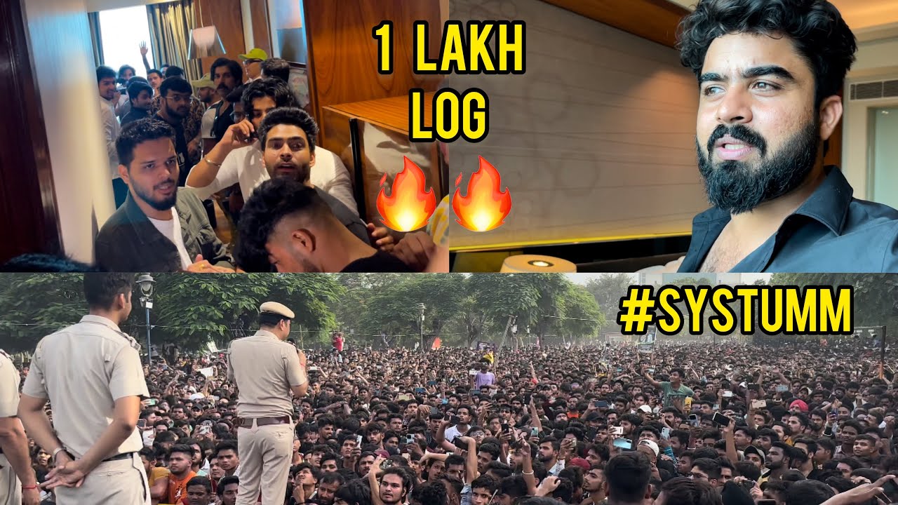 Delhi Meetup mein 1 Lakh se bhi jyada log aagaye🔥 Delhi police ne bhi hath khade krliye🔥