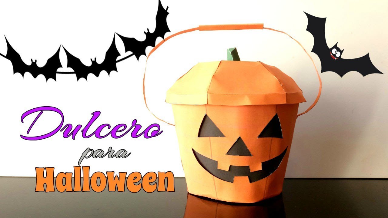 DULCERO para HALLOWEEN/INICIO técnica PAPERCRAFT.