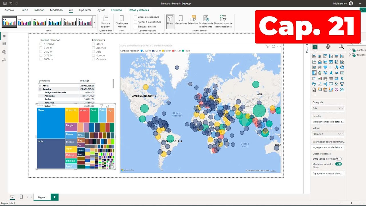 Visualización tipo Mapa en Power BI  | Curso gratis de Power Bi
