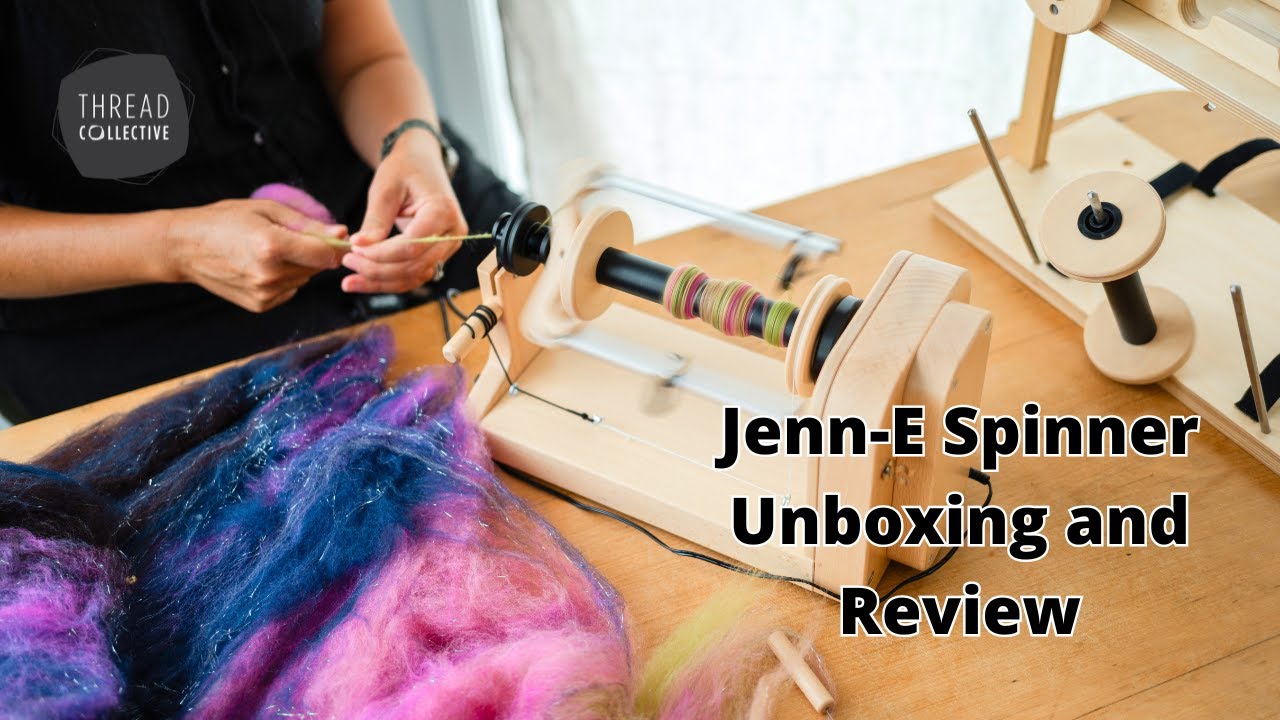 Louet Jenn-E Electric Spinner Unboxing, Demo, and Review