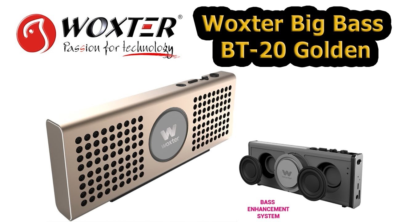 Woxter Big Bass BT 20 Altavoz Bluetooth /// Passion for Technology/// Unboxing  Review Aluminio